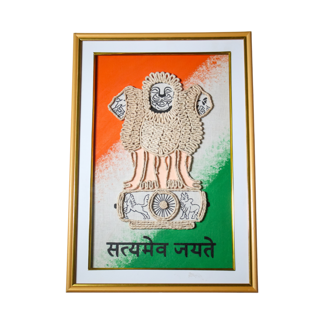 National Emblem of India – Authentic Handcrafted Symbol of Pride - Ecoban Handicarft