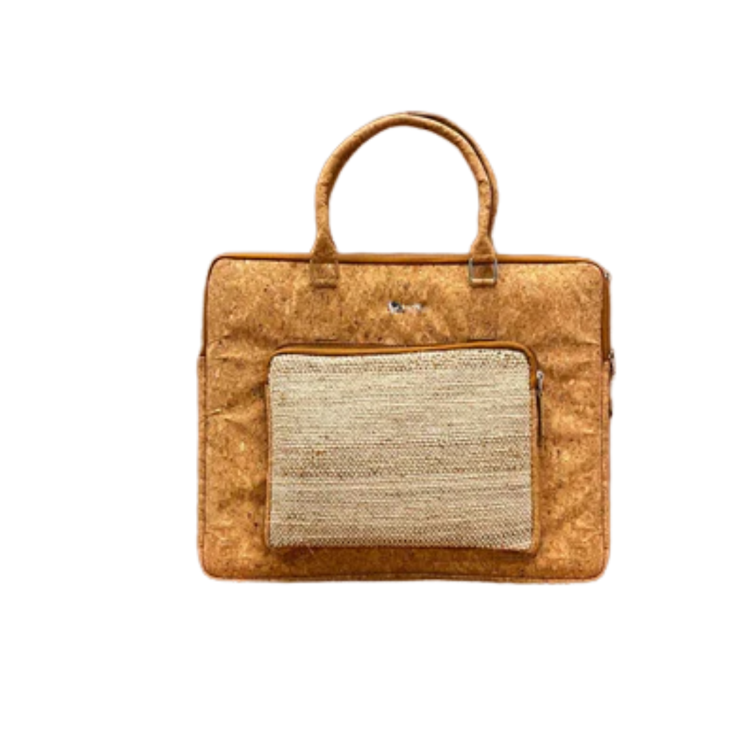 Eco-Friendly Banana Fiber Laptop Bag | Sustainable Office Briefcase | Handmade Natural Fabric Bag