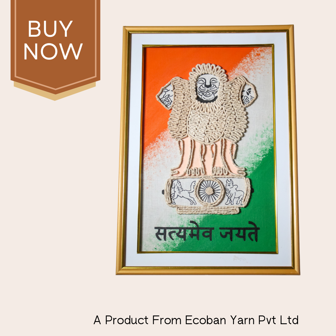National Emblem of India – Authentic Handcrafted Symbol of Pride - Ecoban Handicarft