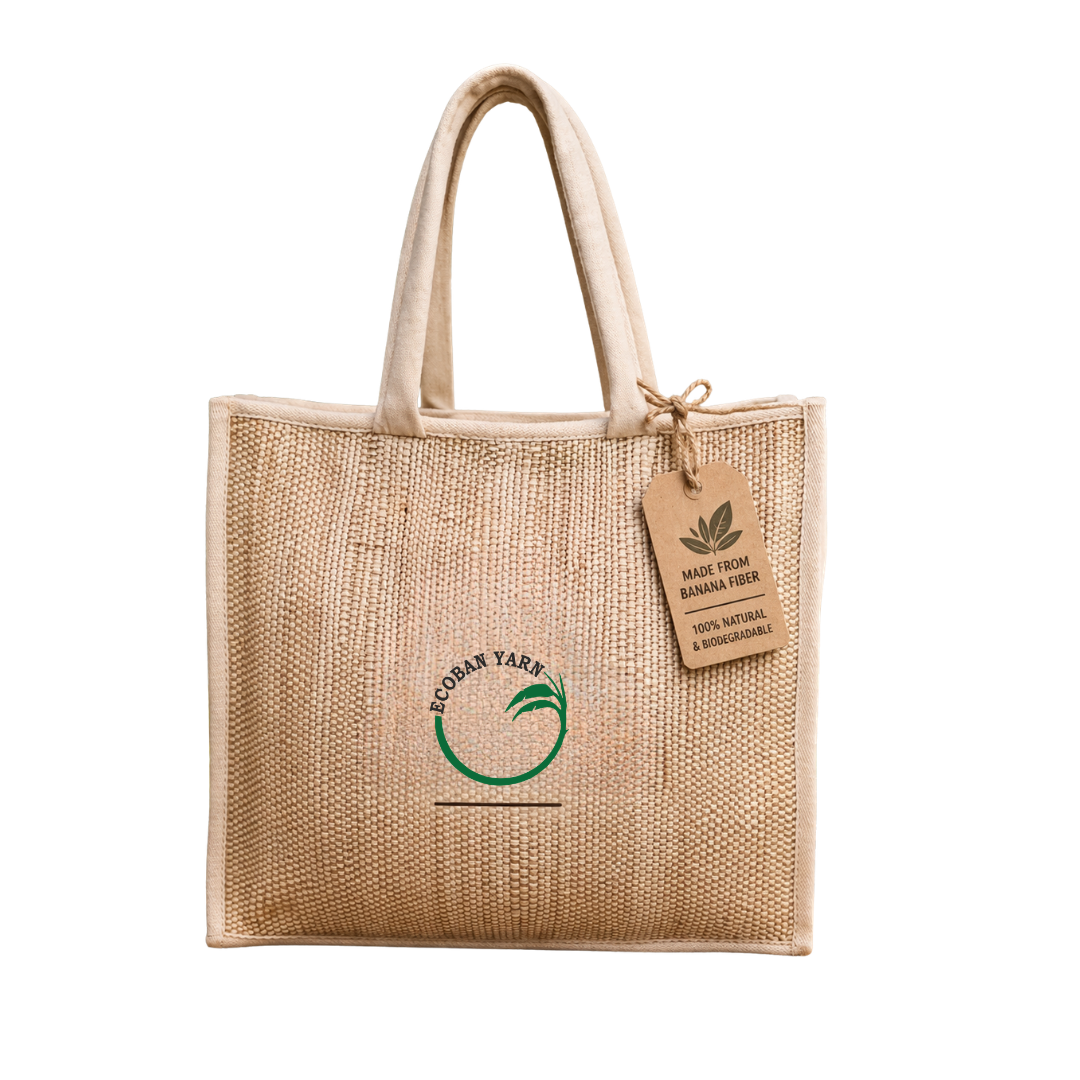 Eco-Friendly Banana Fiber Tote Bag | Sustainable Handmade Natural Fiber Bag | Banana Fiber Shopping Bag