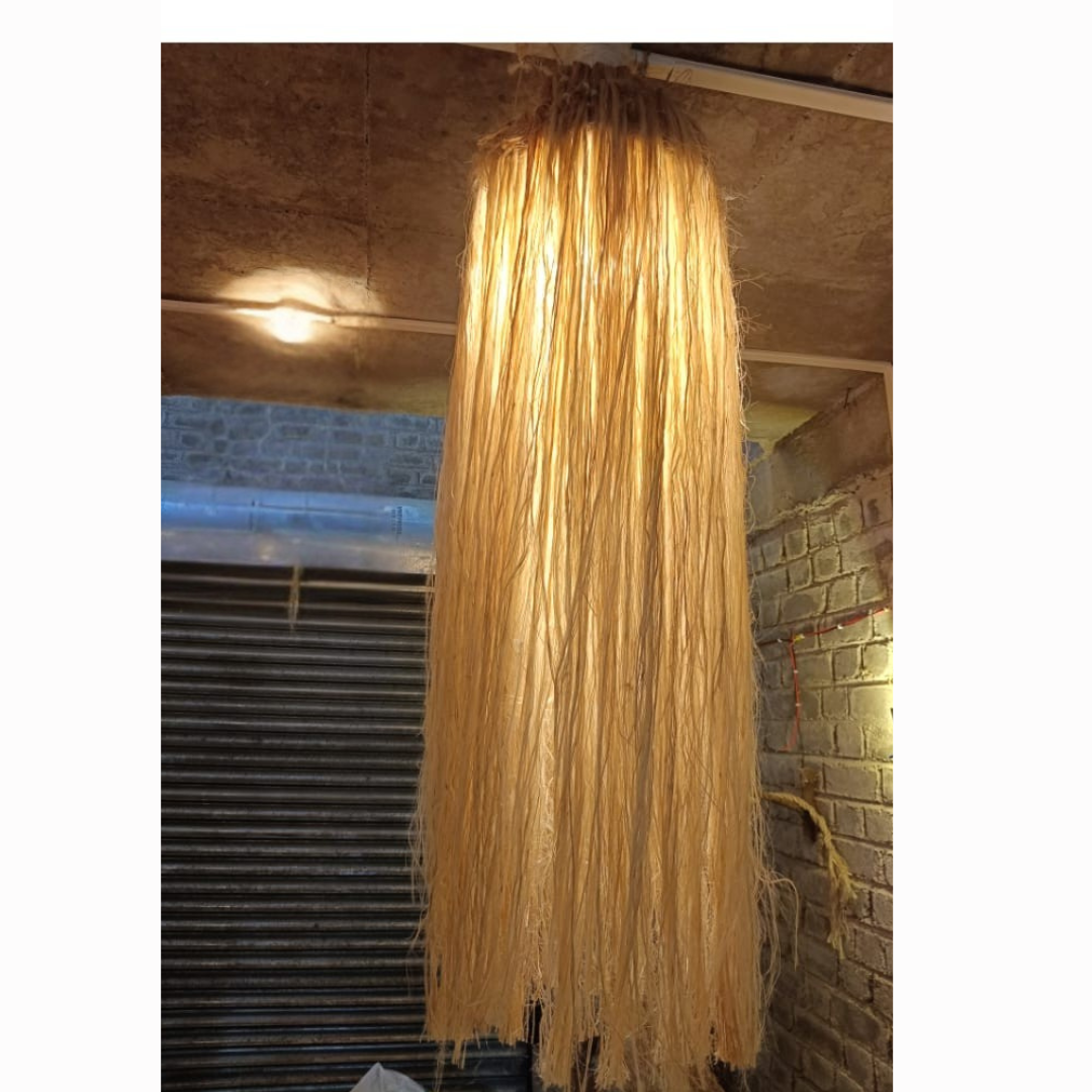 Eco-Friendly Banana Fiber Hanging Light for Interior Design