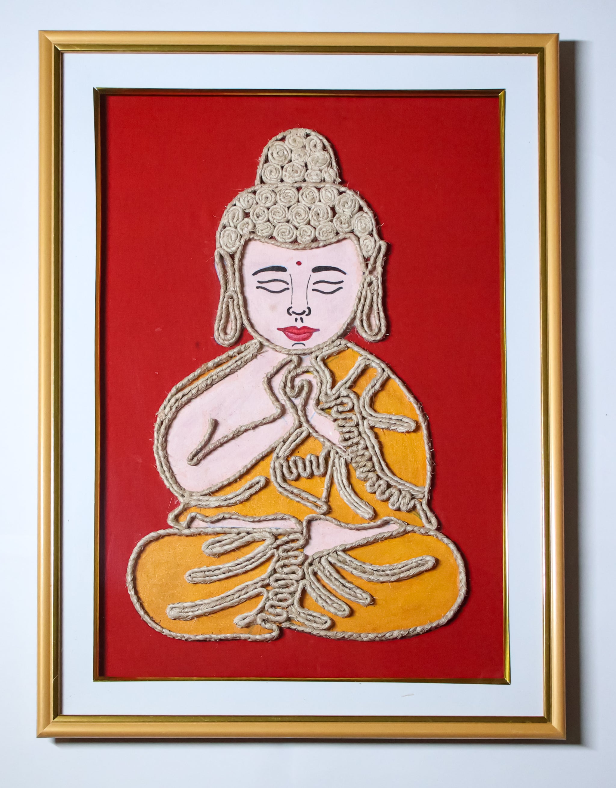 Lord Buddha Handmade  Decor Without Frame