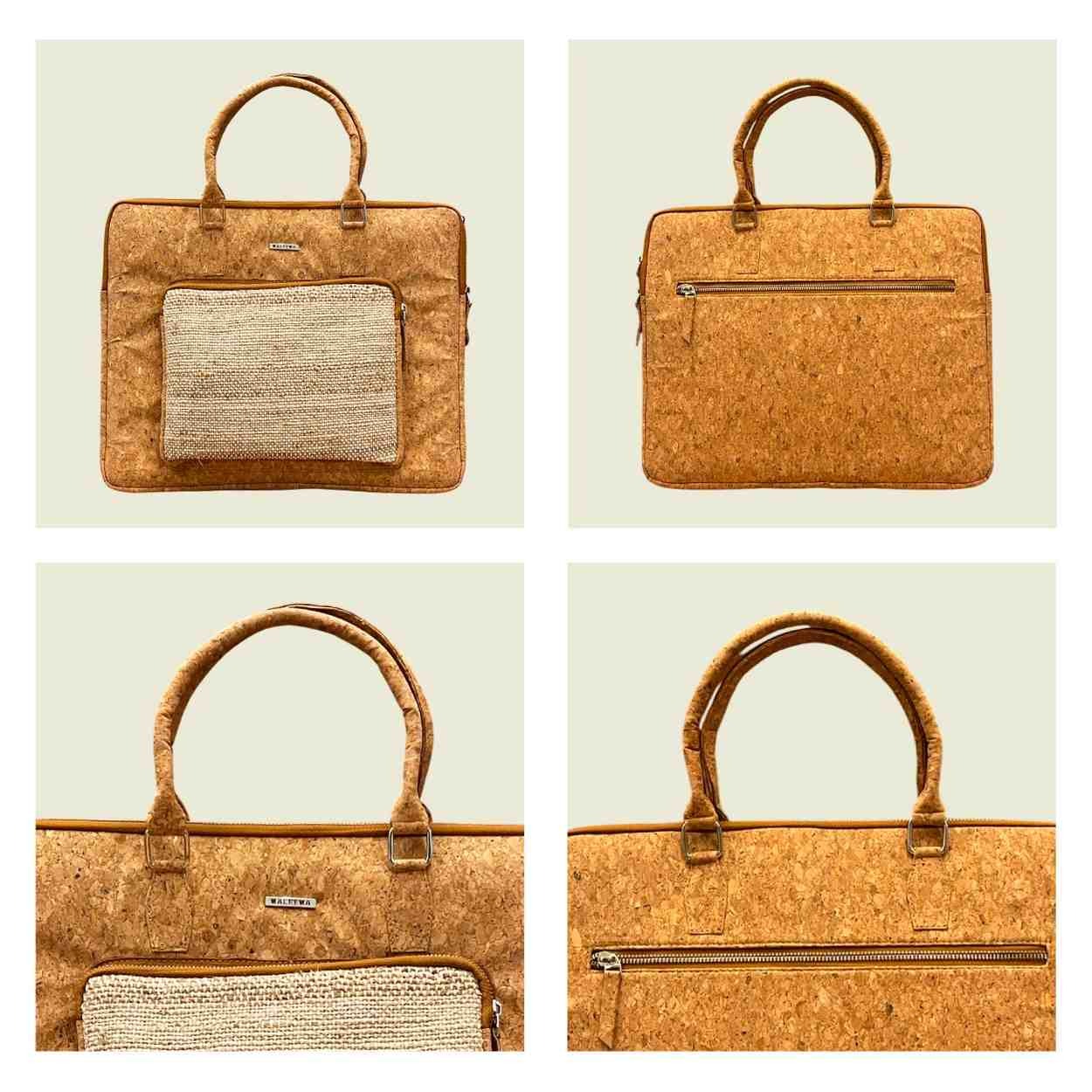 Eco-Friendly Banana Fiber Laptop Bag | Sustainable Office Briefcase | Handmade Natural Fabric Bag