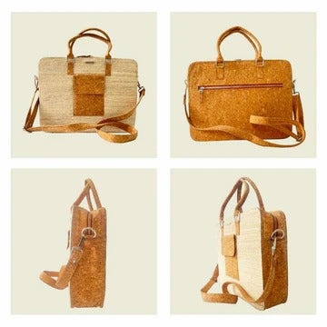 Banana Fiber Laptop Bag | Sustainable Office Bag for Men & Women | Vegan Laptop Carry Bag