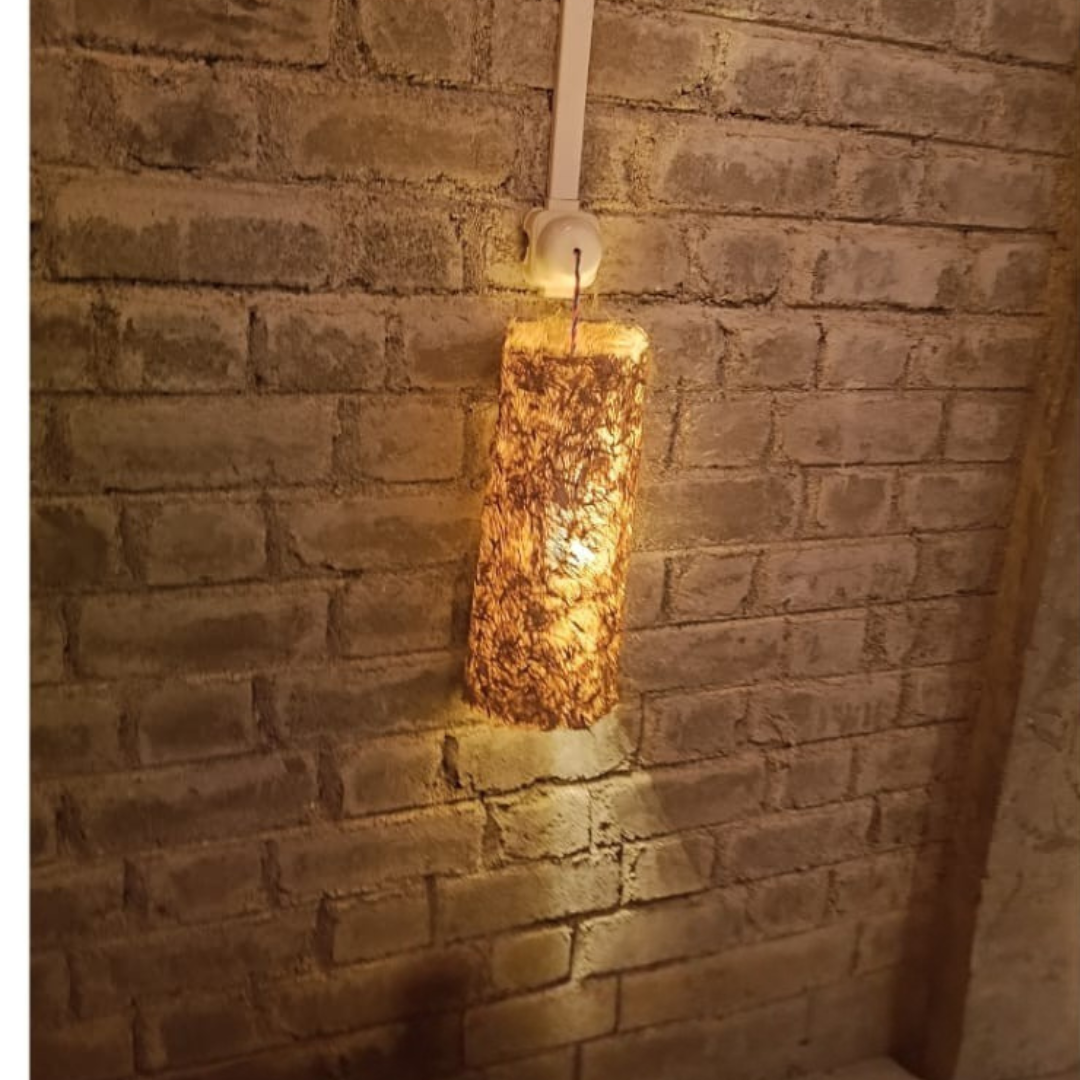 Handcrafted Banana Fiber Decorative Wall Light